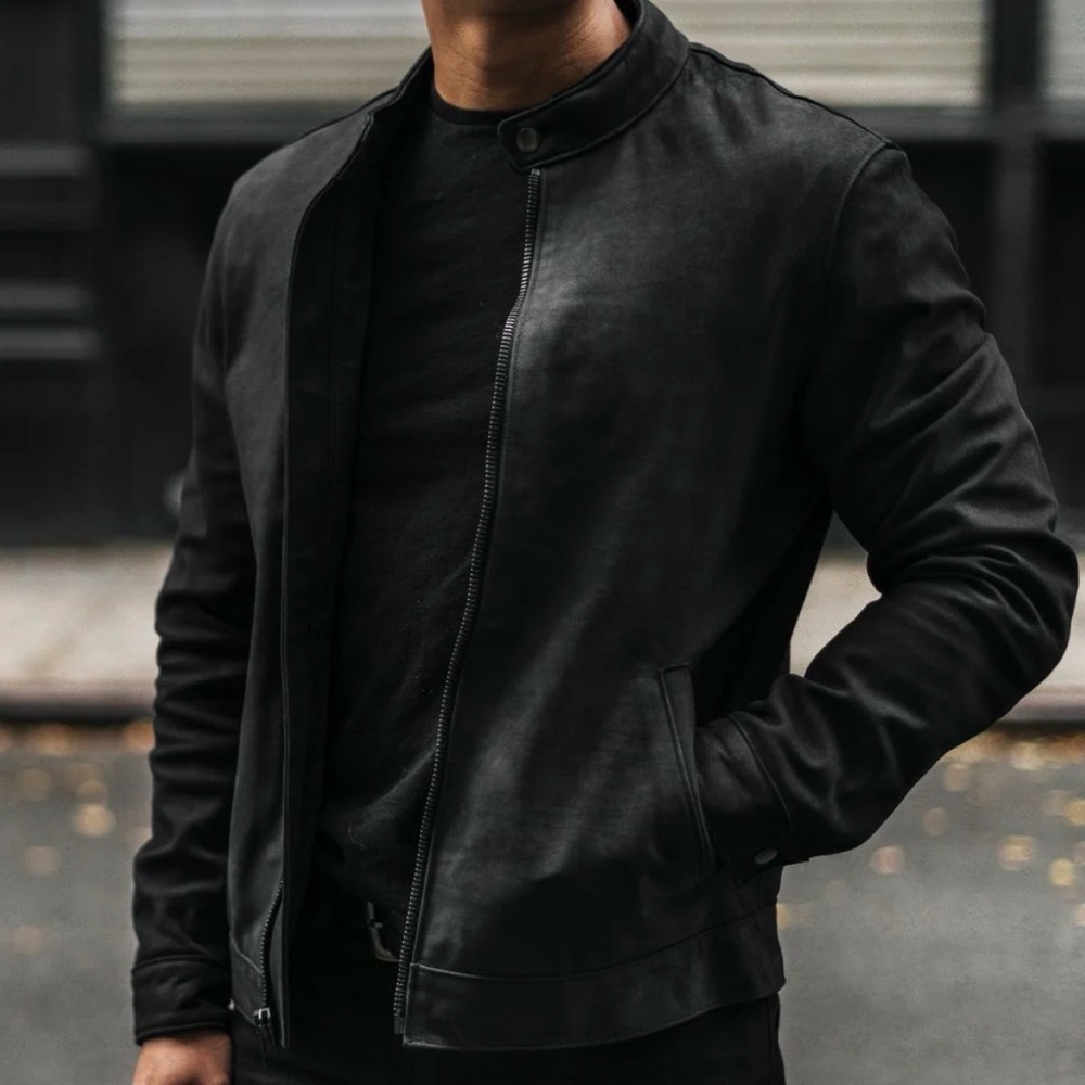 Men's Black Suede Jacket